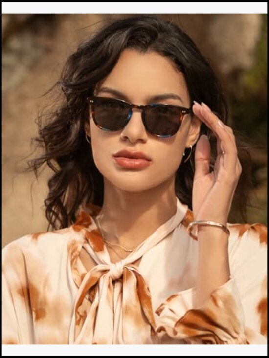 Retro Square Handcrafted Acetate Polarized UV400 Sunglasses for Small to Medium main image 7